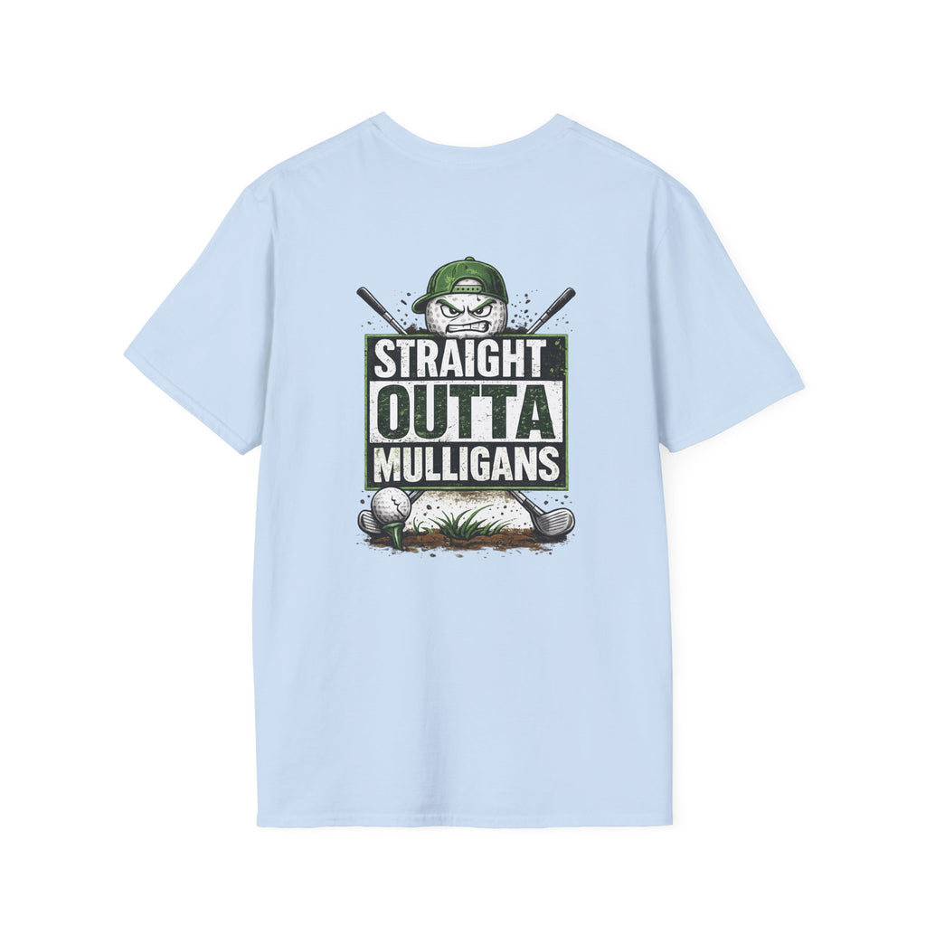 Straight Outta Mulligans T-Shirt | Golf Mulligan Funny Golfing Tee