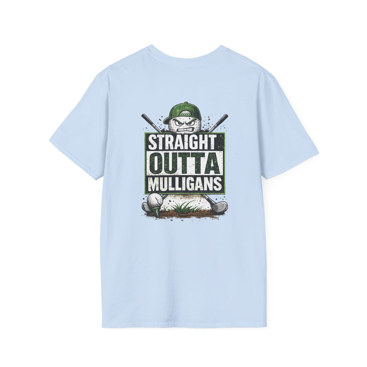 Straight Outta Mulligans T-Shirt | Golf Mulligan Funny Golfing Tee