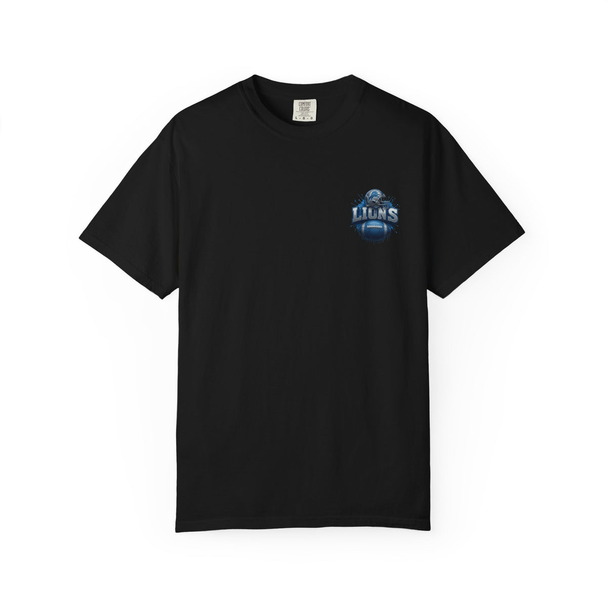 Football Graphic T-Shirt — Helmet & Ball Back Print