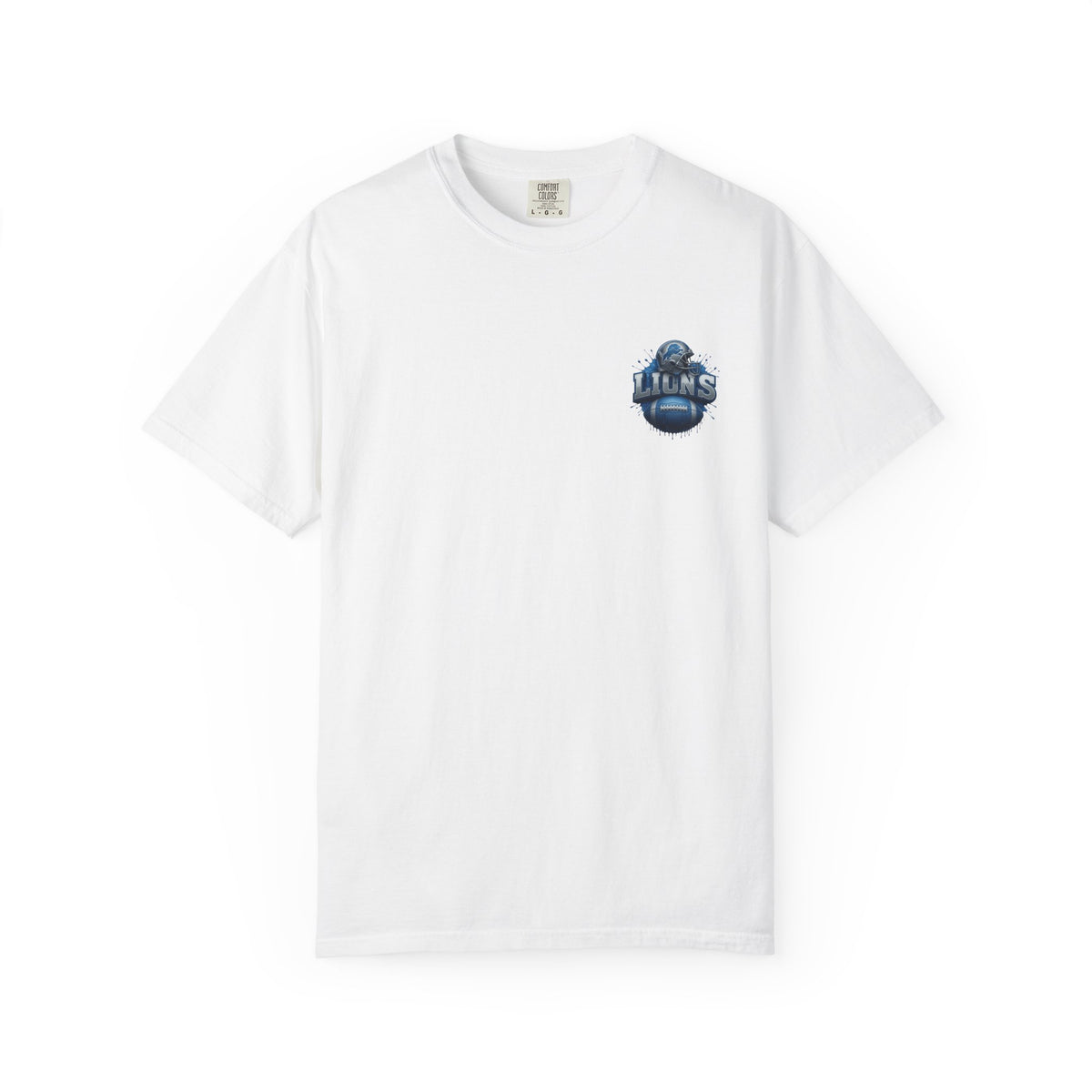 Football Graphic T-Shirt — Helmet & Ball Back Print