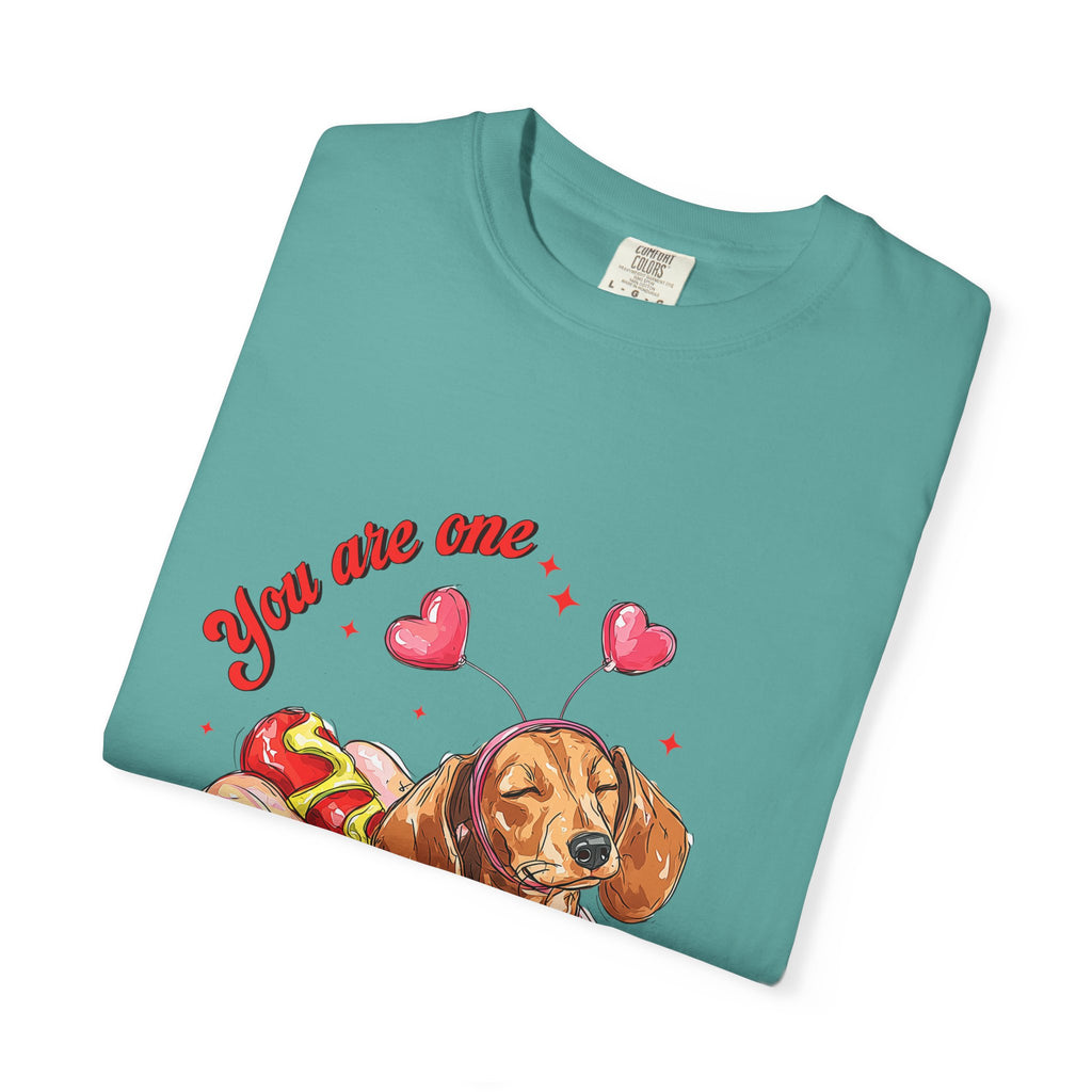 You Are One Hot Dog T-Shirt — Cute Dachshund Valentine Graphic Tee