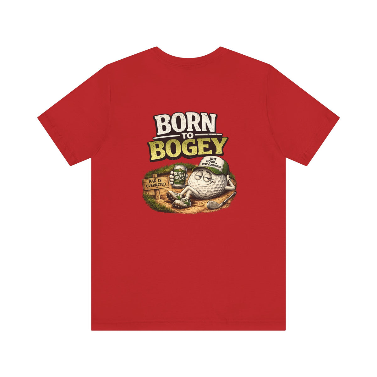Born to Bogey T-Shirt | Golf Cartoon Logo, Back Nine Golf Club