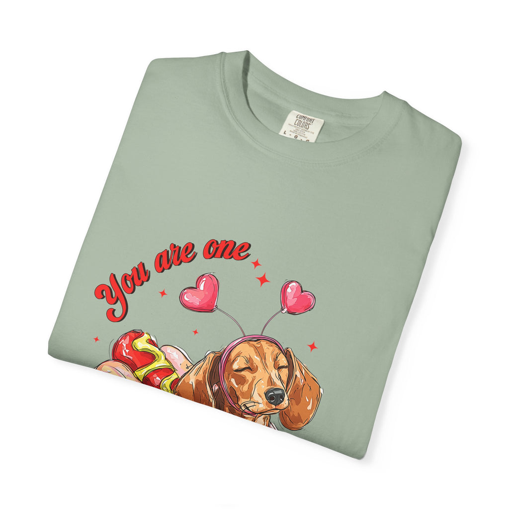 You Are One Hot Dog T-Shirt — Cute Dachshund Valentine Graphic Tee