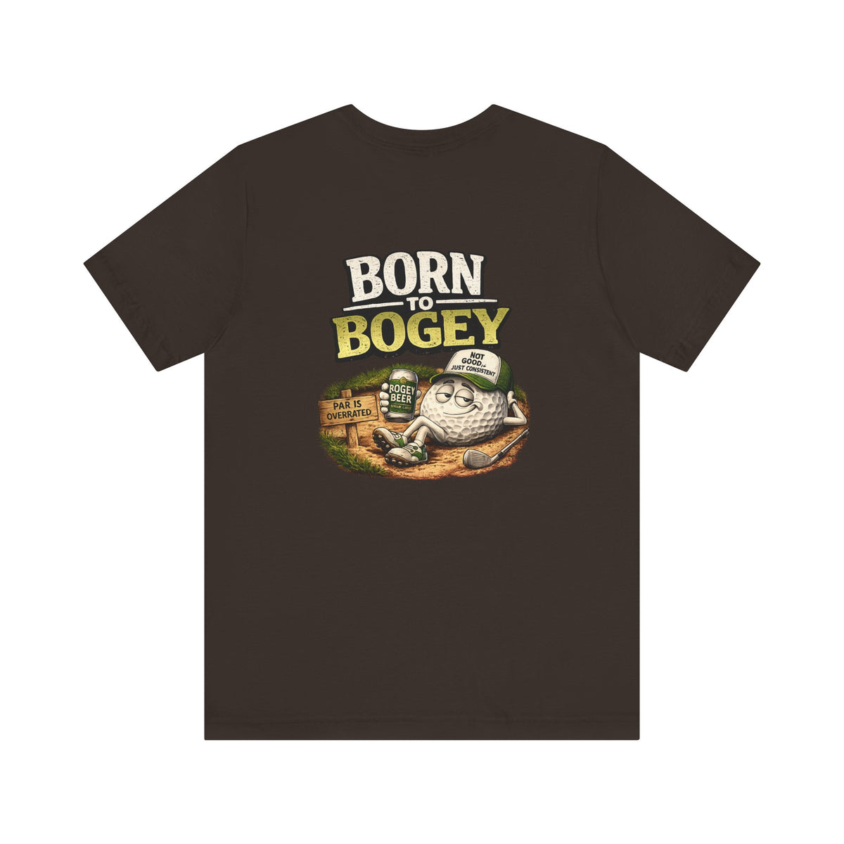 Born to Bogey T-Shirt | Golf Cartoon Logo, Back Nine Golf Club