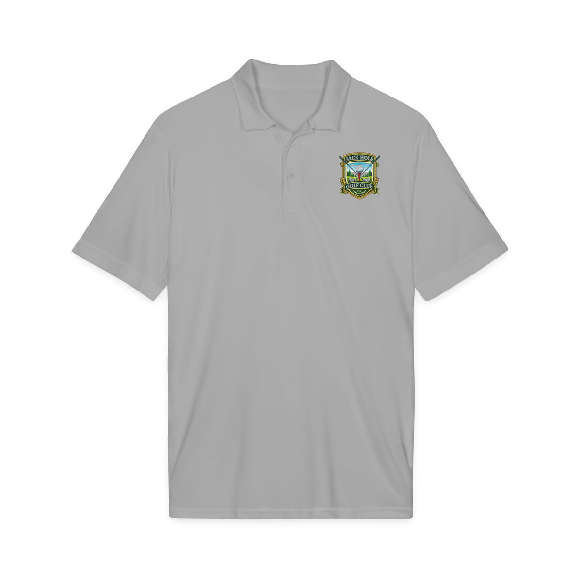 Shoreline Crest Logo Polo | Embroidered Golf Club Crest