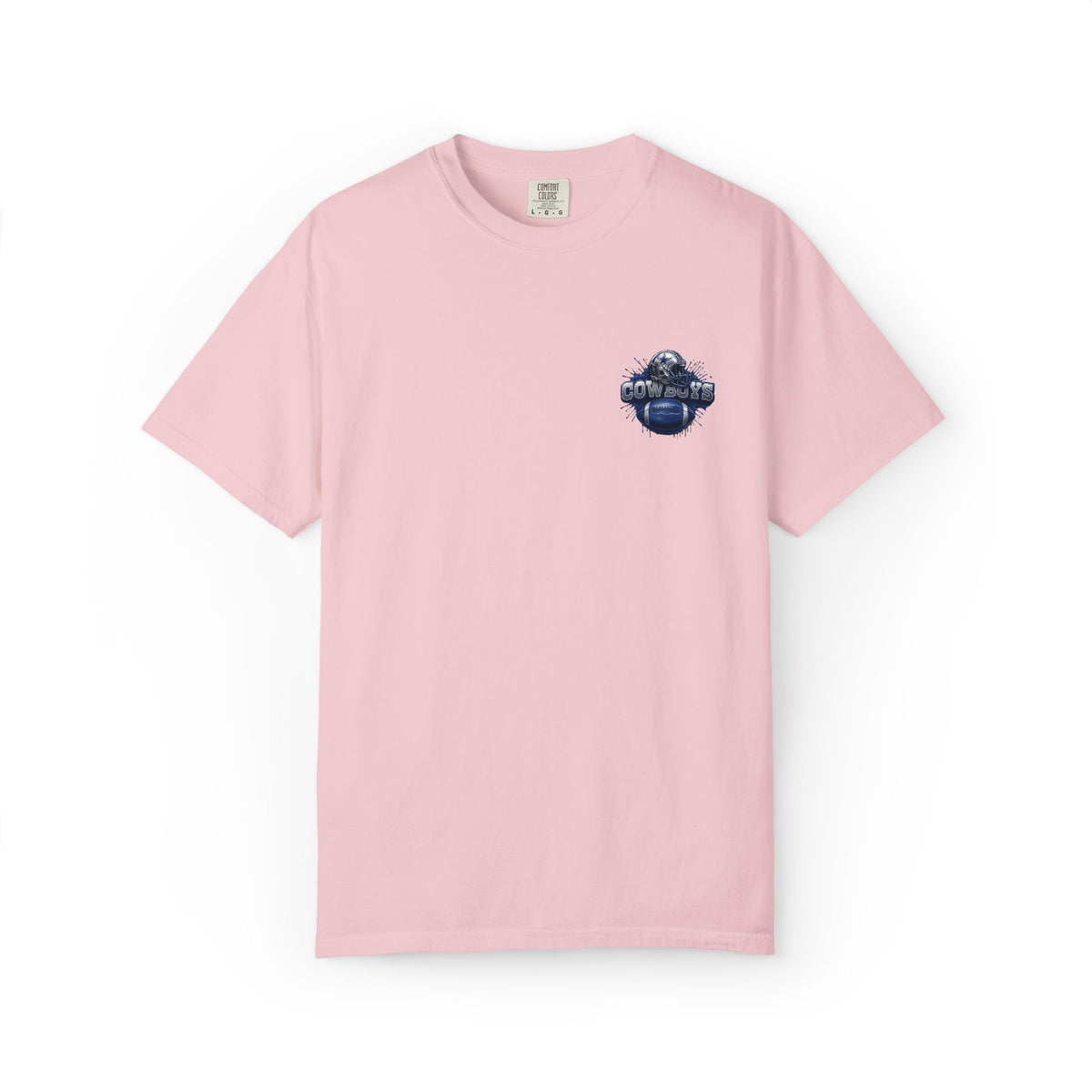 Dallas Cowboys Football T-Shirt — Team Helmet & Ball Logo Tee