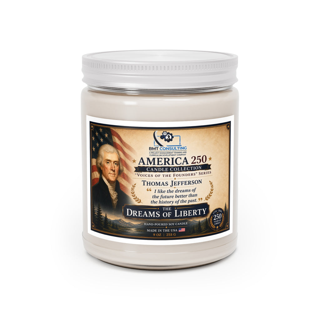 Dreams of Liberty Thomas Jefferson Candle 9oz Soy Jar | America 250