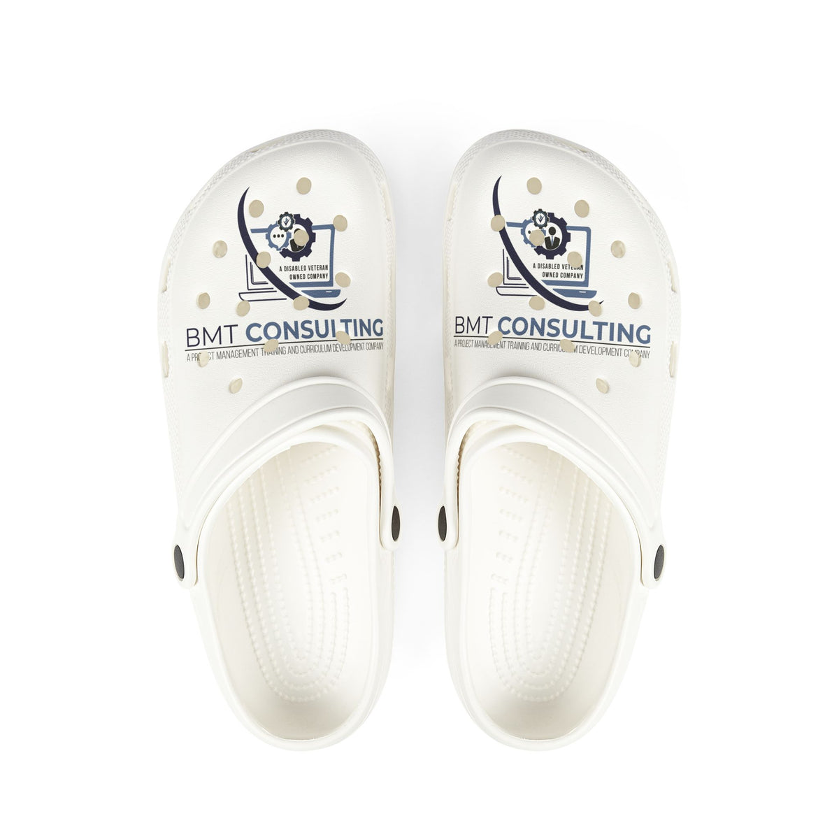 Custom EVA Foam Clogs — BMT Consulting Logo Beach Garden Shoes
