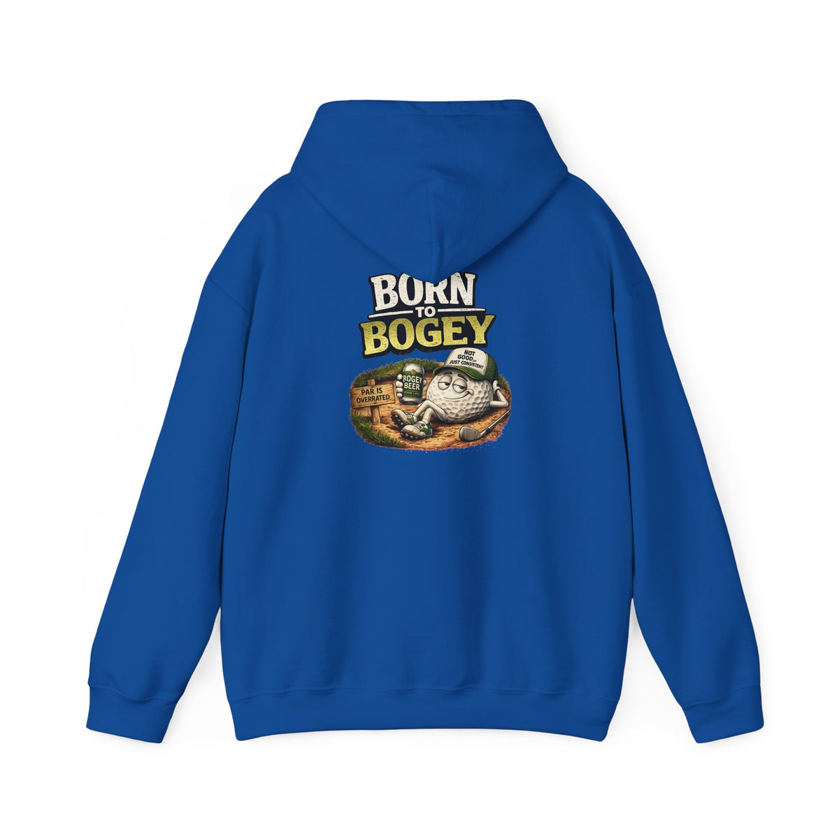 Born to Bogey frog illustration Hoodie | Golf humor sweatshirt