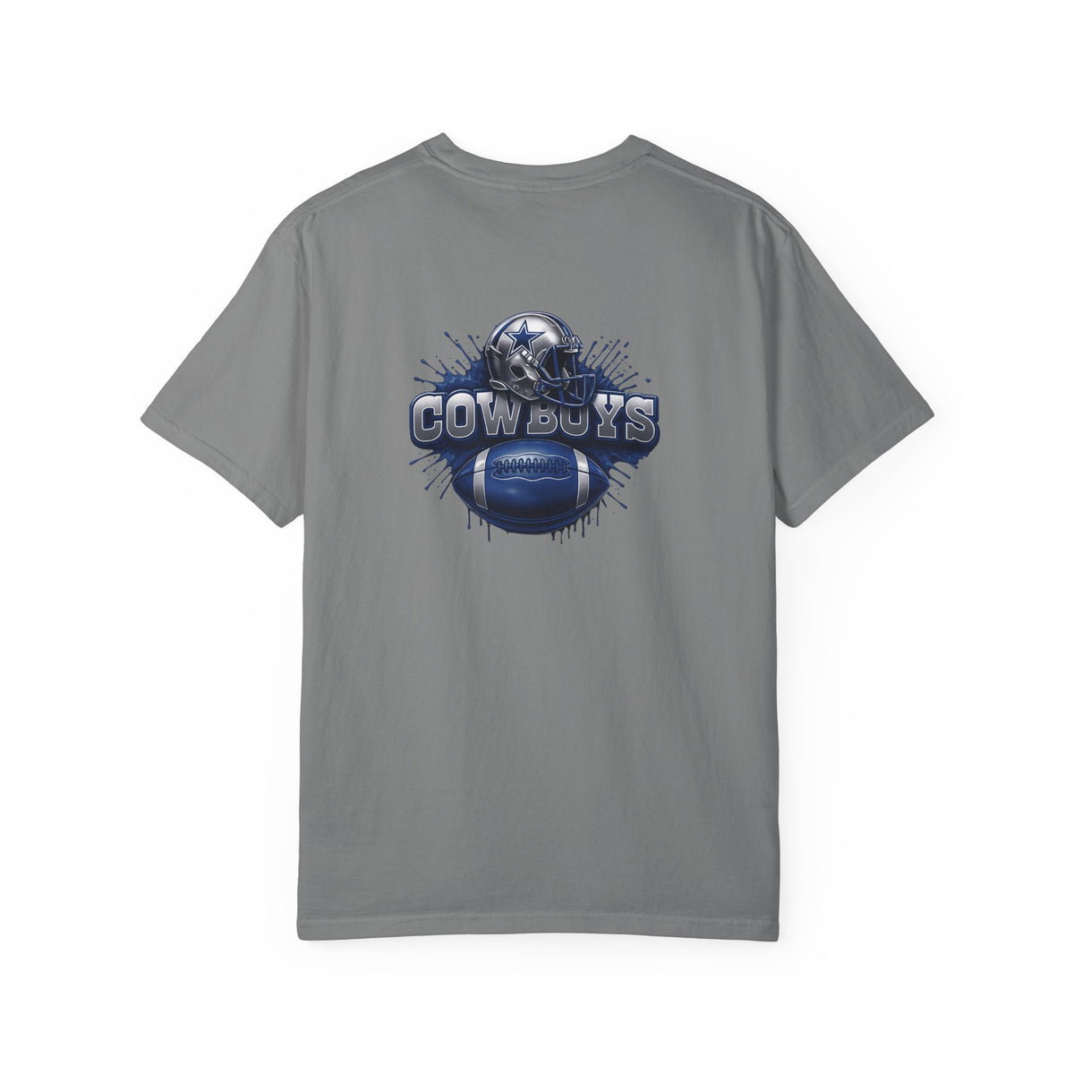 Dallas Cowboys Football T-Shirt — Team Helmet & Ball Logo Tee