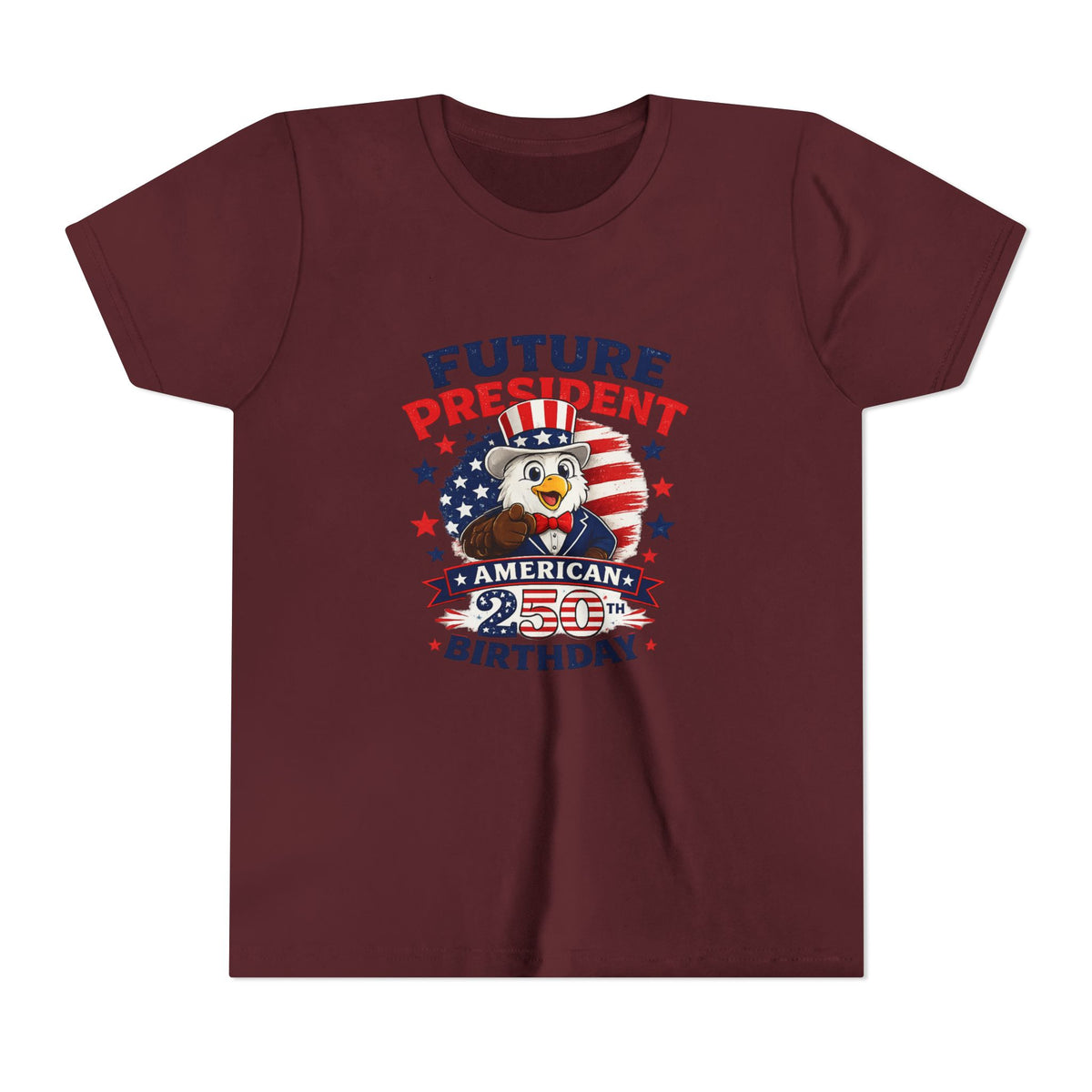 Future President Eagle Youth Tee | American 250th Birthday Patriotic Shirt