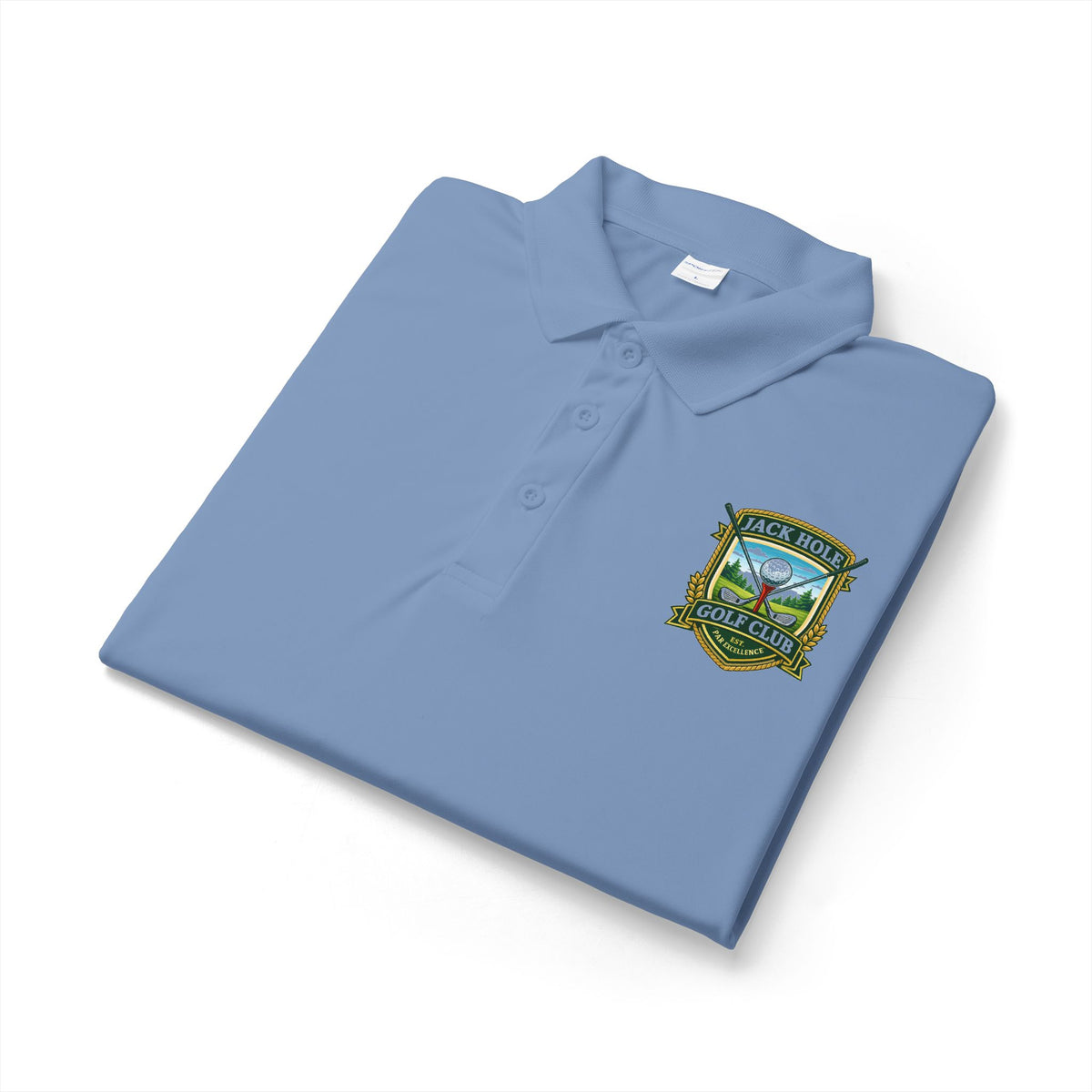 Shoreline Crest Logo Polo | Embroidered Golf Club Crest