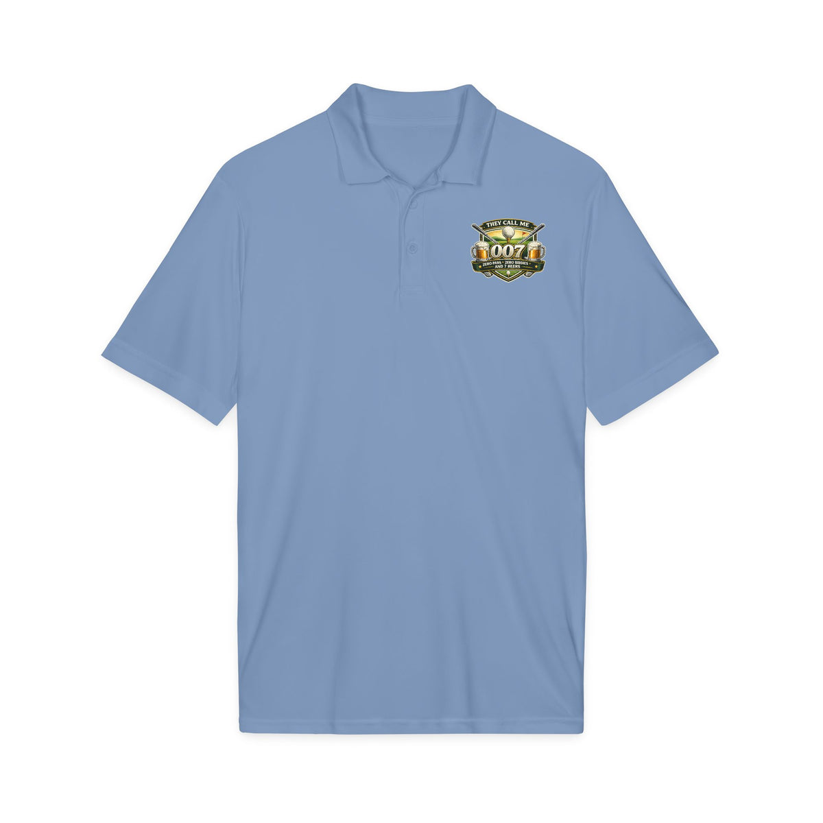 007 Racing Shield Polo — Lightweight Logo Golf & Team Polo