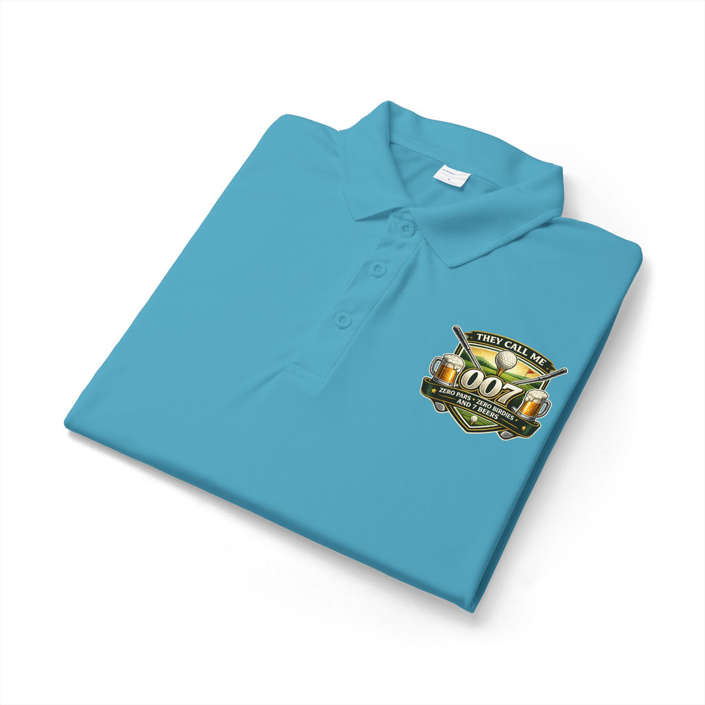 007 Racing Shield Polo — Lightweight Logo Golf & Team Polo