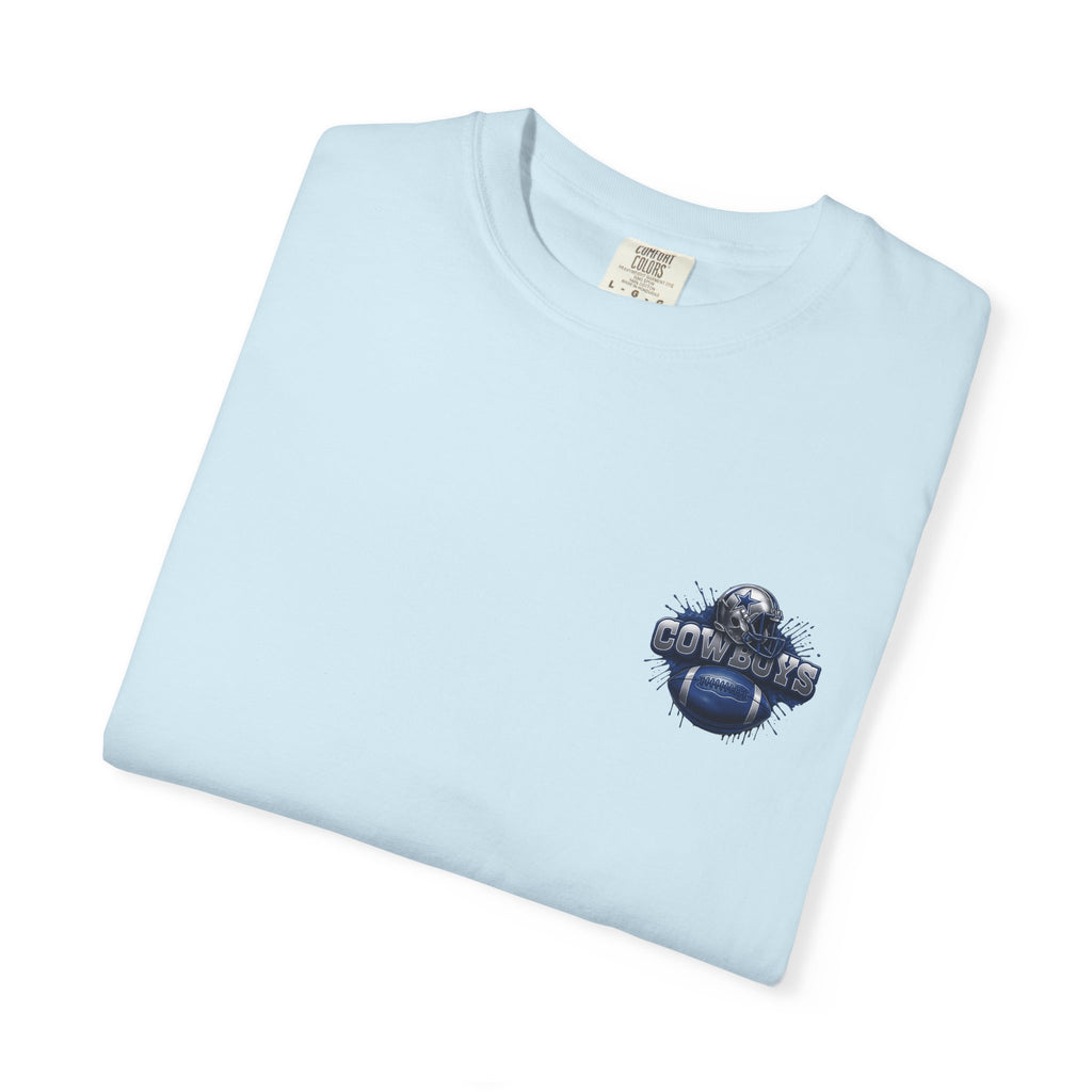 Dallas Cowboys Football T-Shirt — Team Helmet & Ball Logo Tee