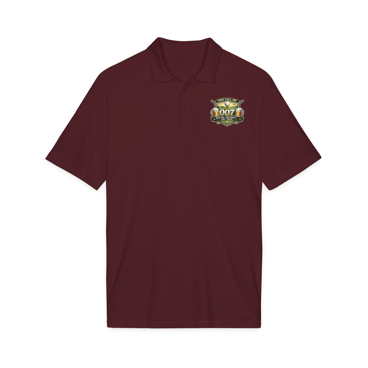 007 Racing Shield Polo — Lightweight Logo Golf & Team Polo