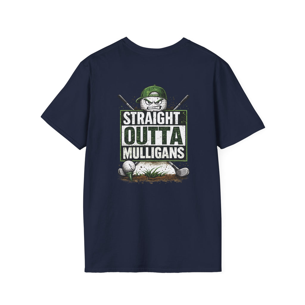 Straight Outta Mulligans T-Shirt | Golf Mulligan Funny Golfing Tee