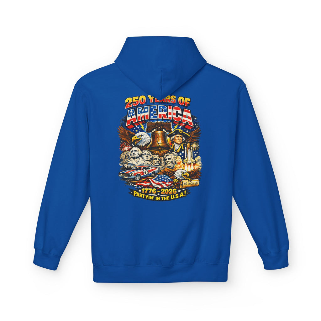 250 Years of America Hoodie | 1776-2026 Patriotic Liberty Bell Graphic