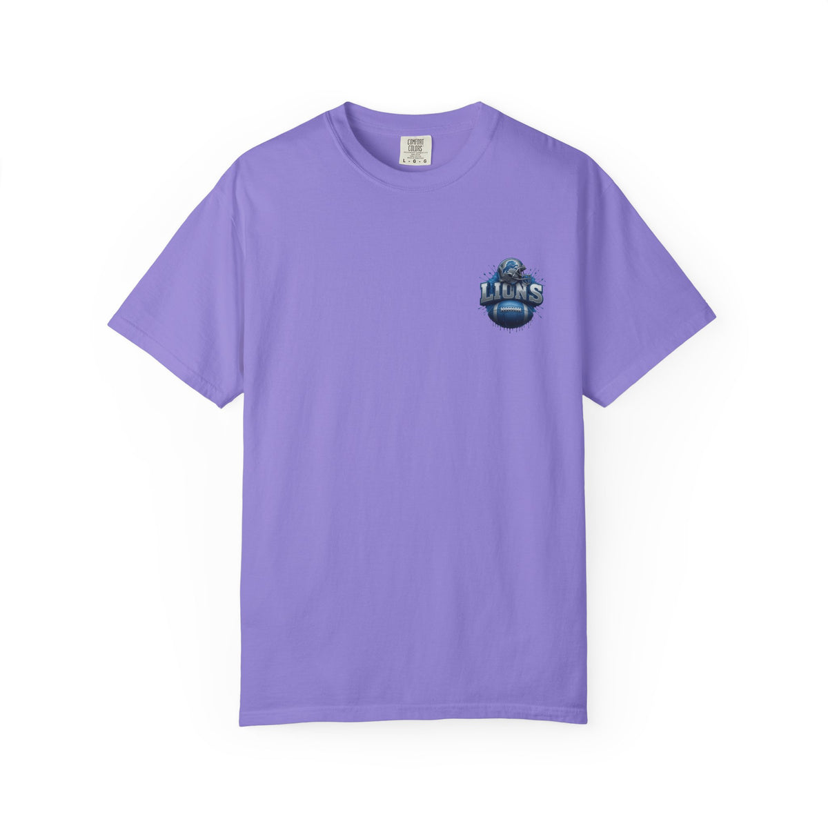 Football Graphic T-Shirt — Helmet & Ball Back Print