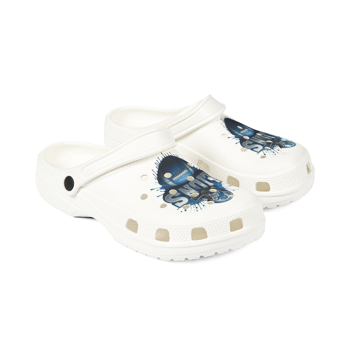 Lions Graphic EVA Foam Clogs — Lightweight Casual Slip-On Shoes