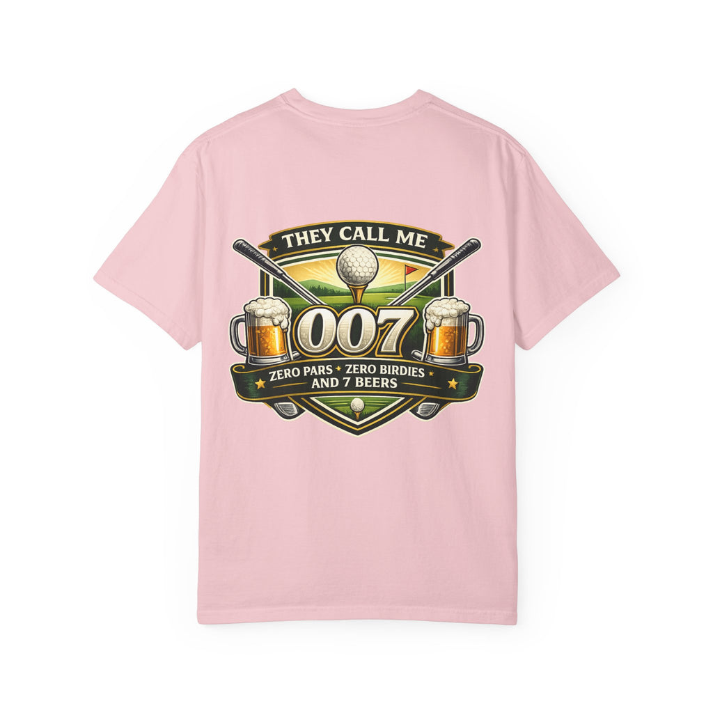 Golf They Call Me 007 T-Shirt — Funny Golfing Shirt with Beer Graphic