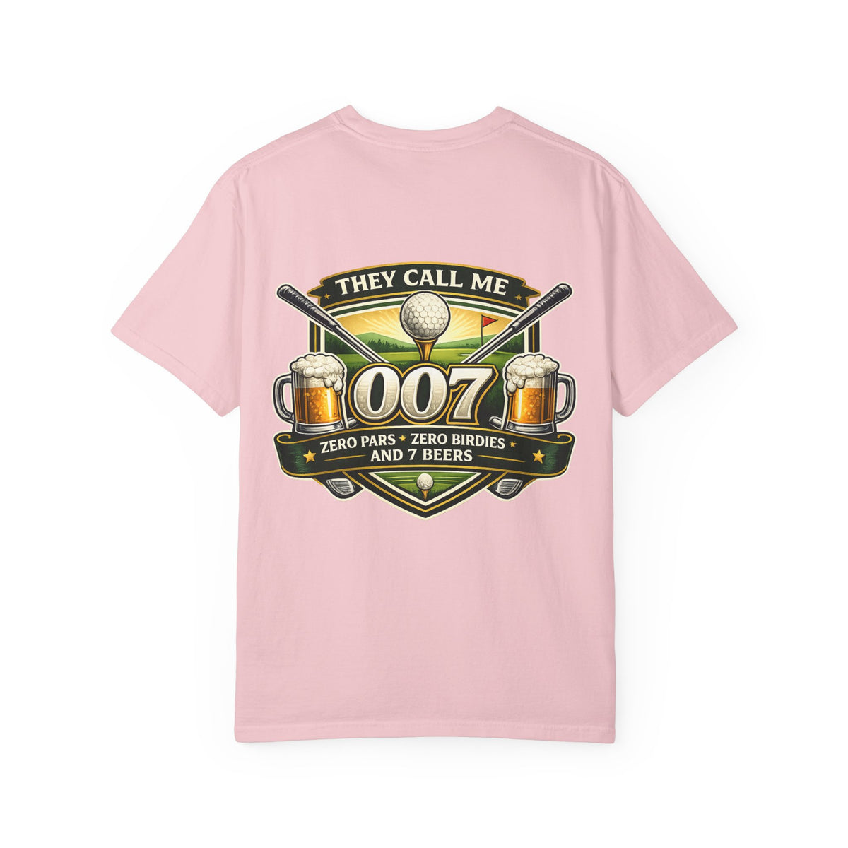 Golf They Call Me 007 T-Shirt — Funny Golfing Shirt with Beer Graphic