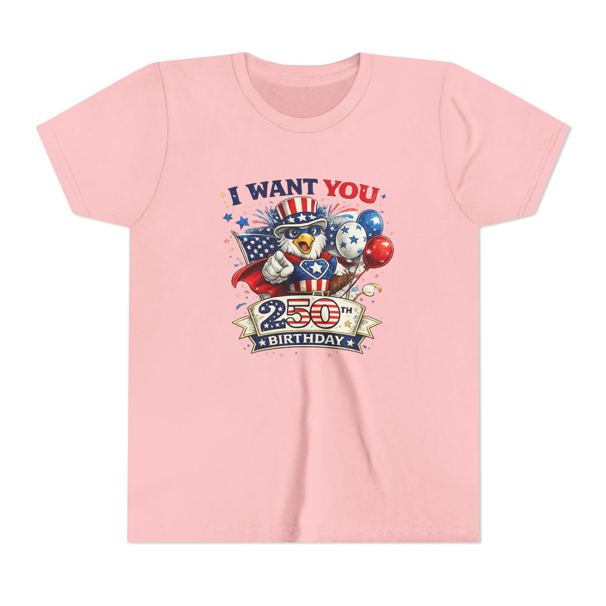 I Want You Eagle 250th Birthday Youth Tee | Patriotic Independence Day