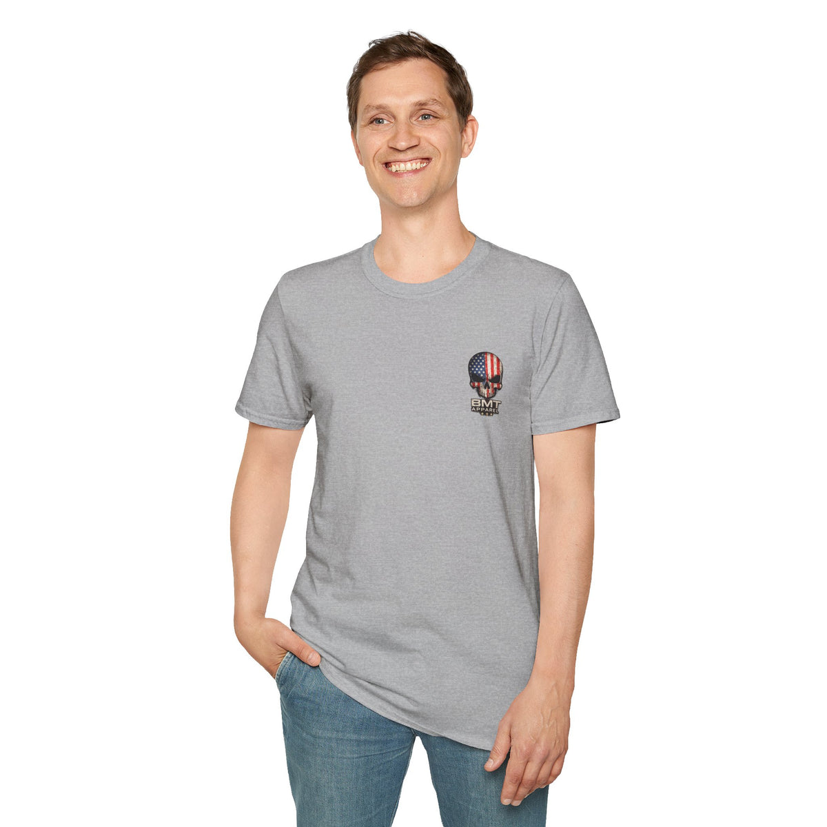 American Flag Skull T-Shirt | BMT Apparel