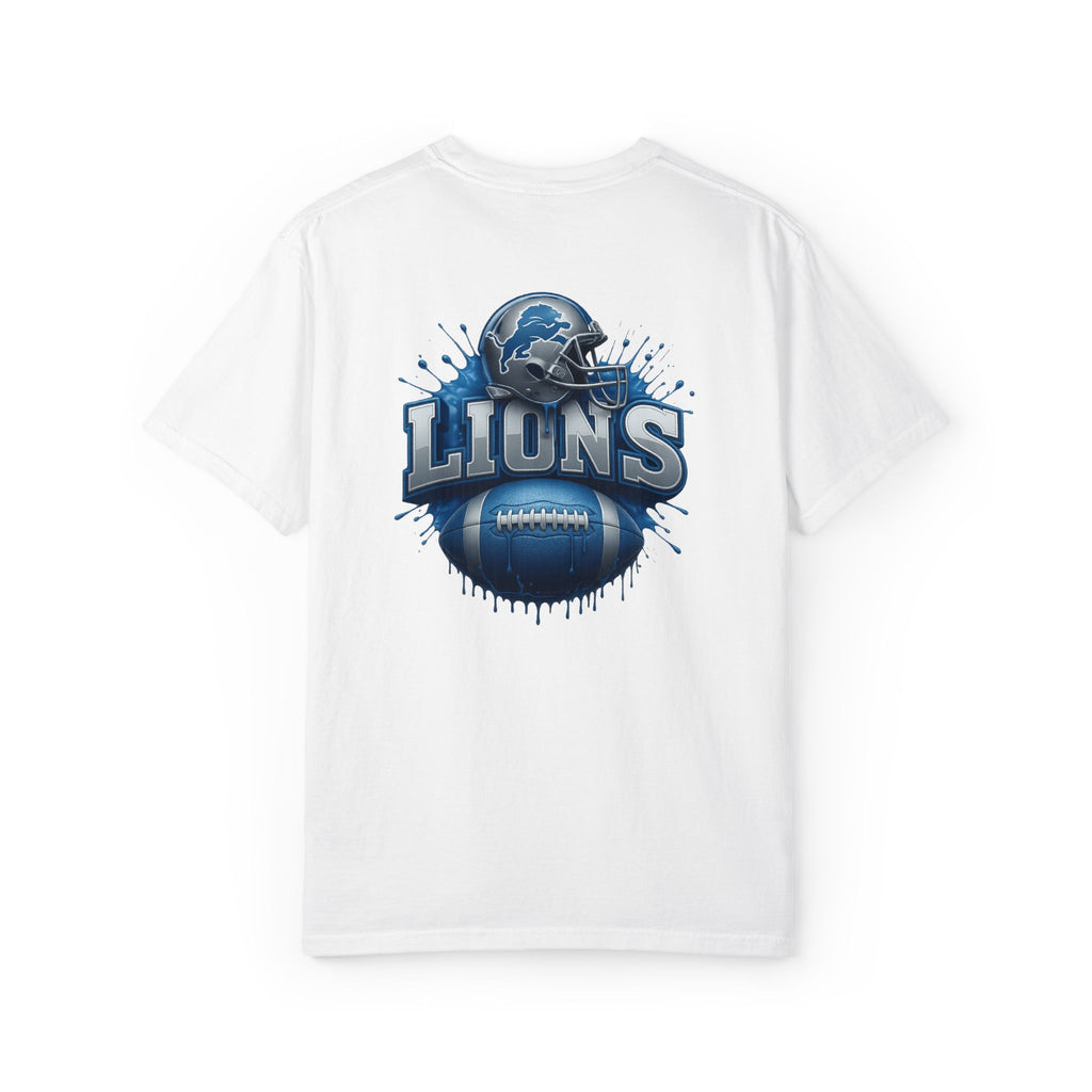 Football Graphic T-Shirt — Helmet & Ball Back Print