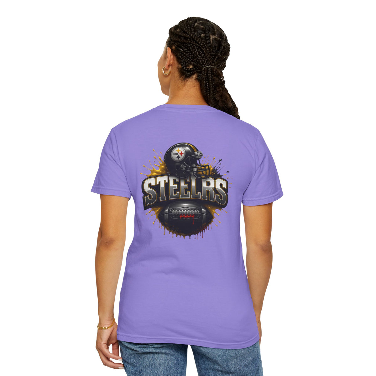 Steelers Graphic T-Shirt — Retro Helmet & Splash Logo