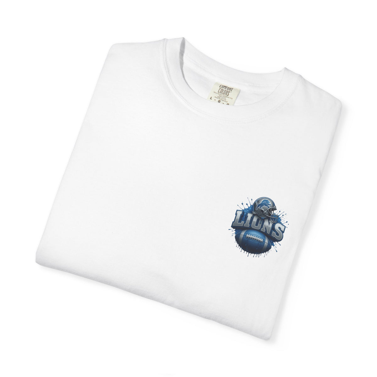 Football Graphic T-Shirt — Helmet & Ball Back Print