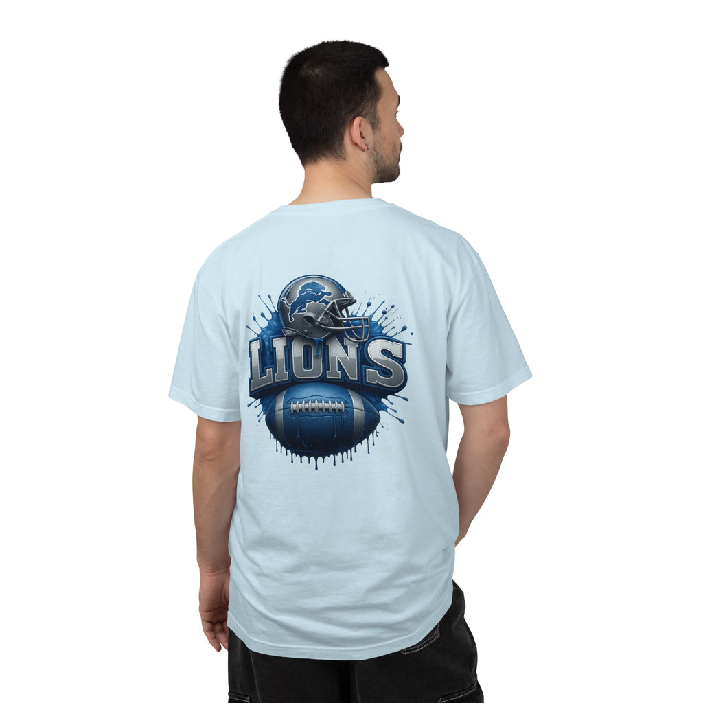 Football Graphic T-Shirt — Helmet & Ball Back Print