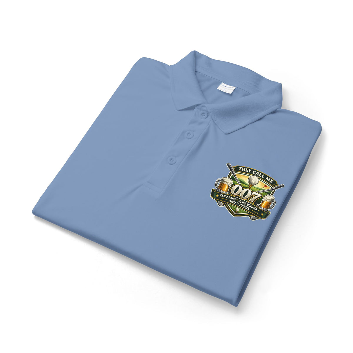007 Racing Shield Polo — Lightweight Logo Golf & Team Polo