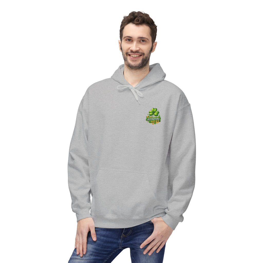 Hoodie — "Lucky Beer Drinking" St. Patrick's Day Shamrock Sweatshirt