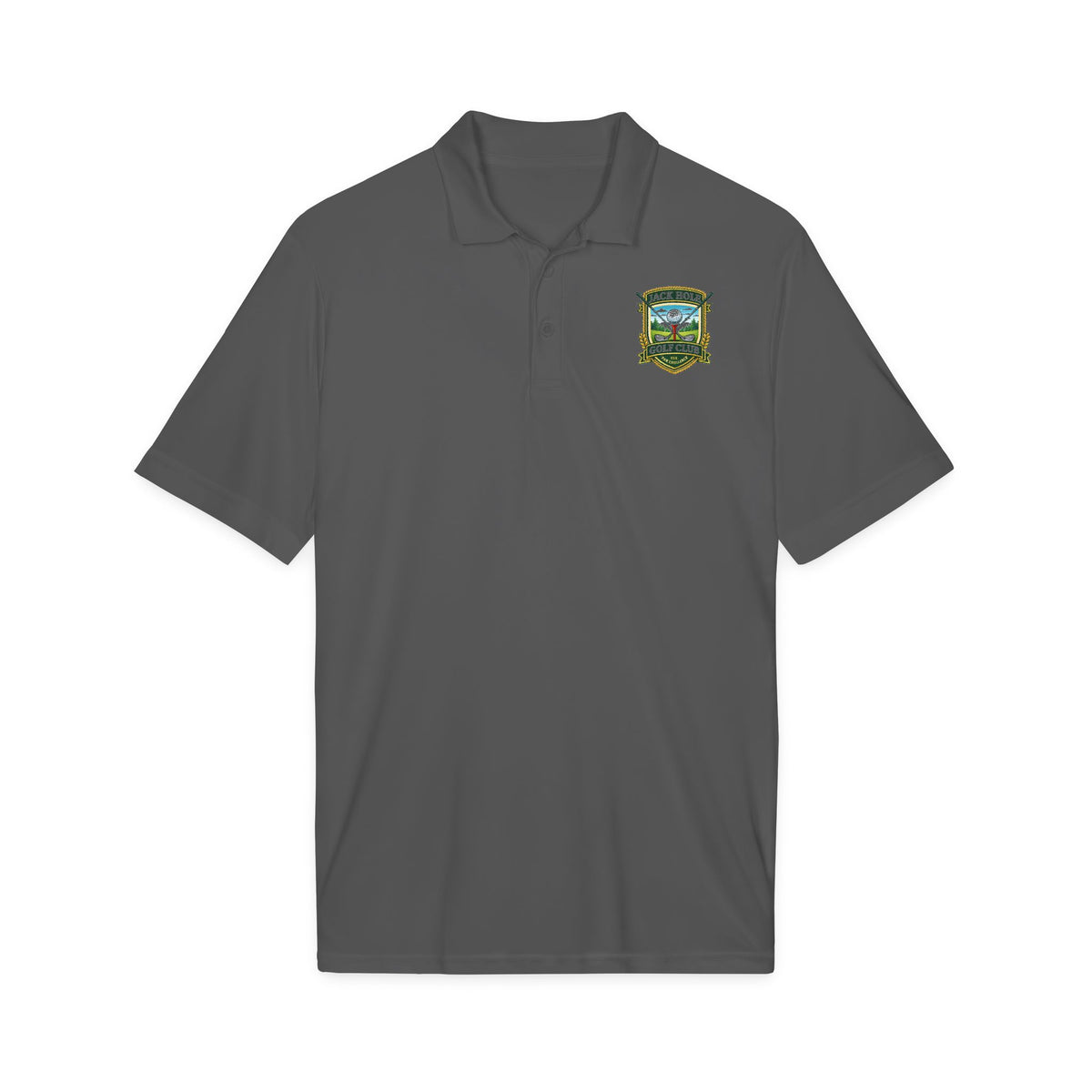 Shoreline Crest Logo Polo | Embroidered Golf Club Crest