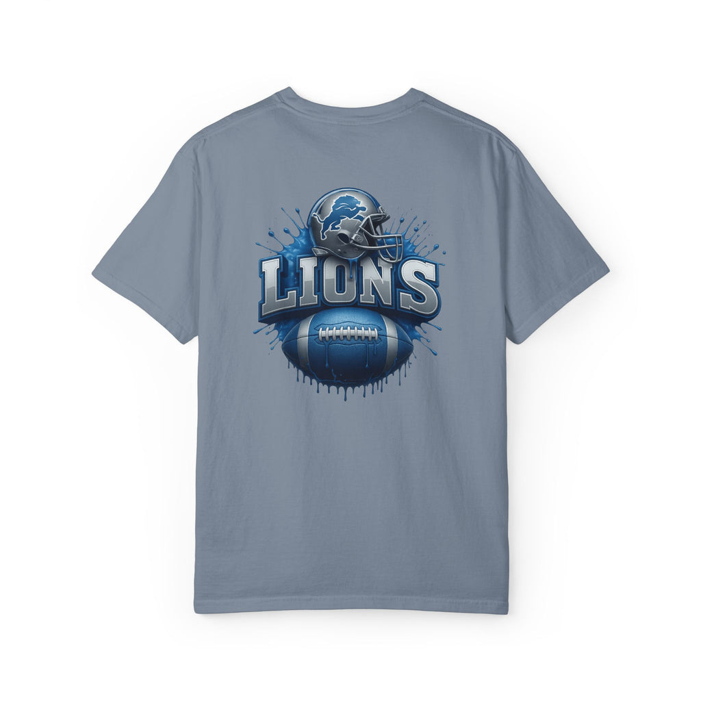 Football Graphic T-Shirt — Helmet & Ball Back Print
