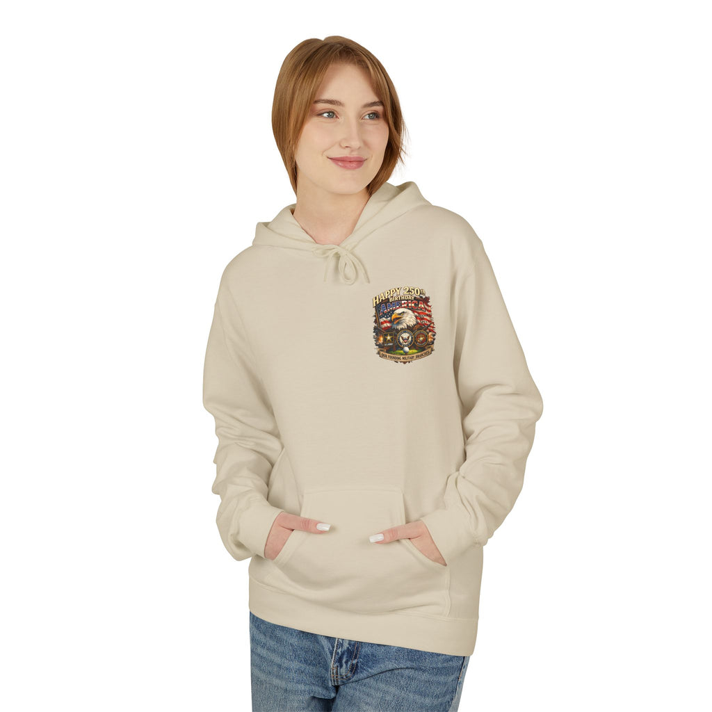 250 Years of America Hoodie | 1776-2026 Patriotic Liberty Bell Graphic