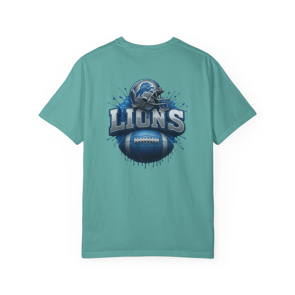 Football Graphic T-Shirt — Helmet & Ball Back Print