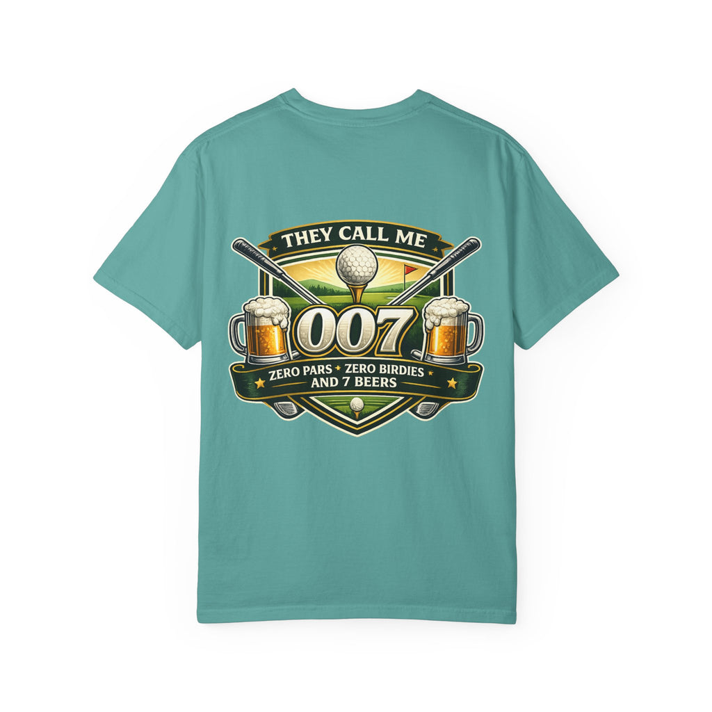 Golf They Call Me 007 T-Shirt — Funny Golfing Shirt with Beer Graphic