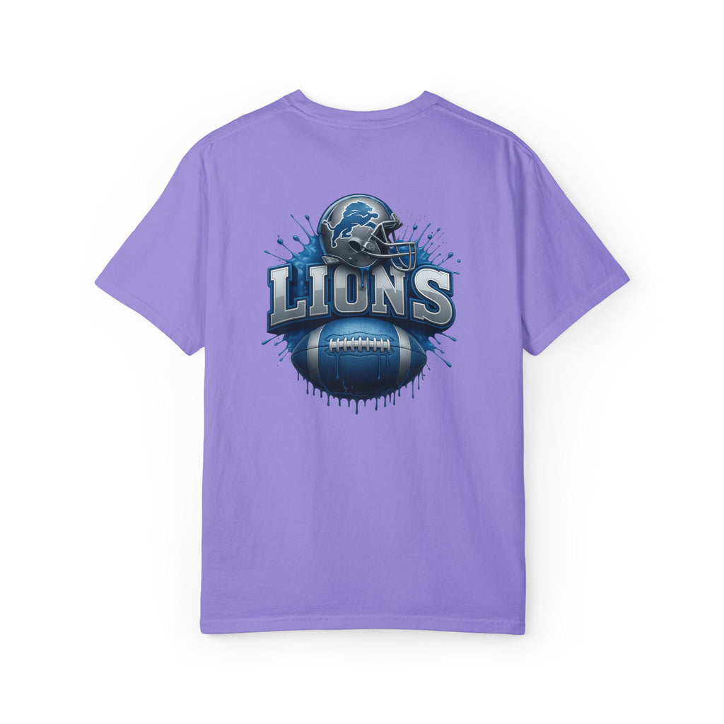 Football Graphic T-Shirt — Helmet & Ball Back Print