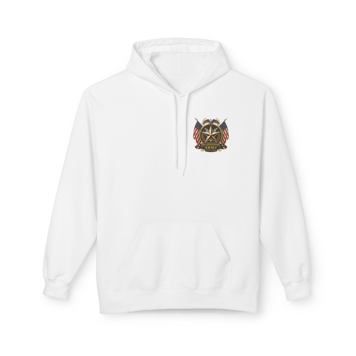 American Flag Soldier back print Hoodie | Patriotic veteran military design