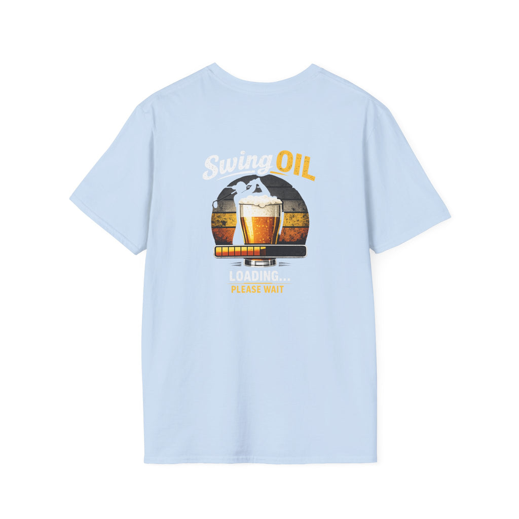 Swing Oil Company T-Shirt | Vintage Brewery Logo, Beer Glass Illustration