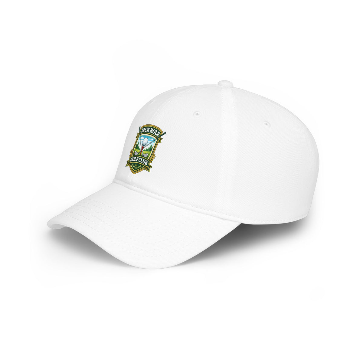 Jack Hole Golf Club crest Baseball Cap | embroidered golf logo