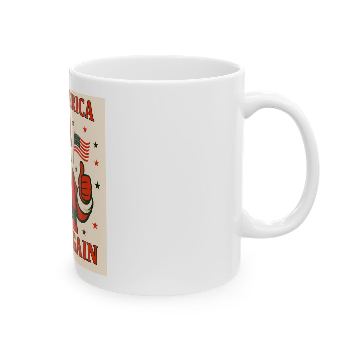 Make America Jolly Again Ceramic Mug — Funny Santa Christmas Coffee Cup (11oz/15oz)
