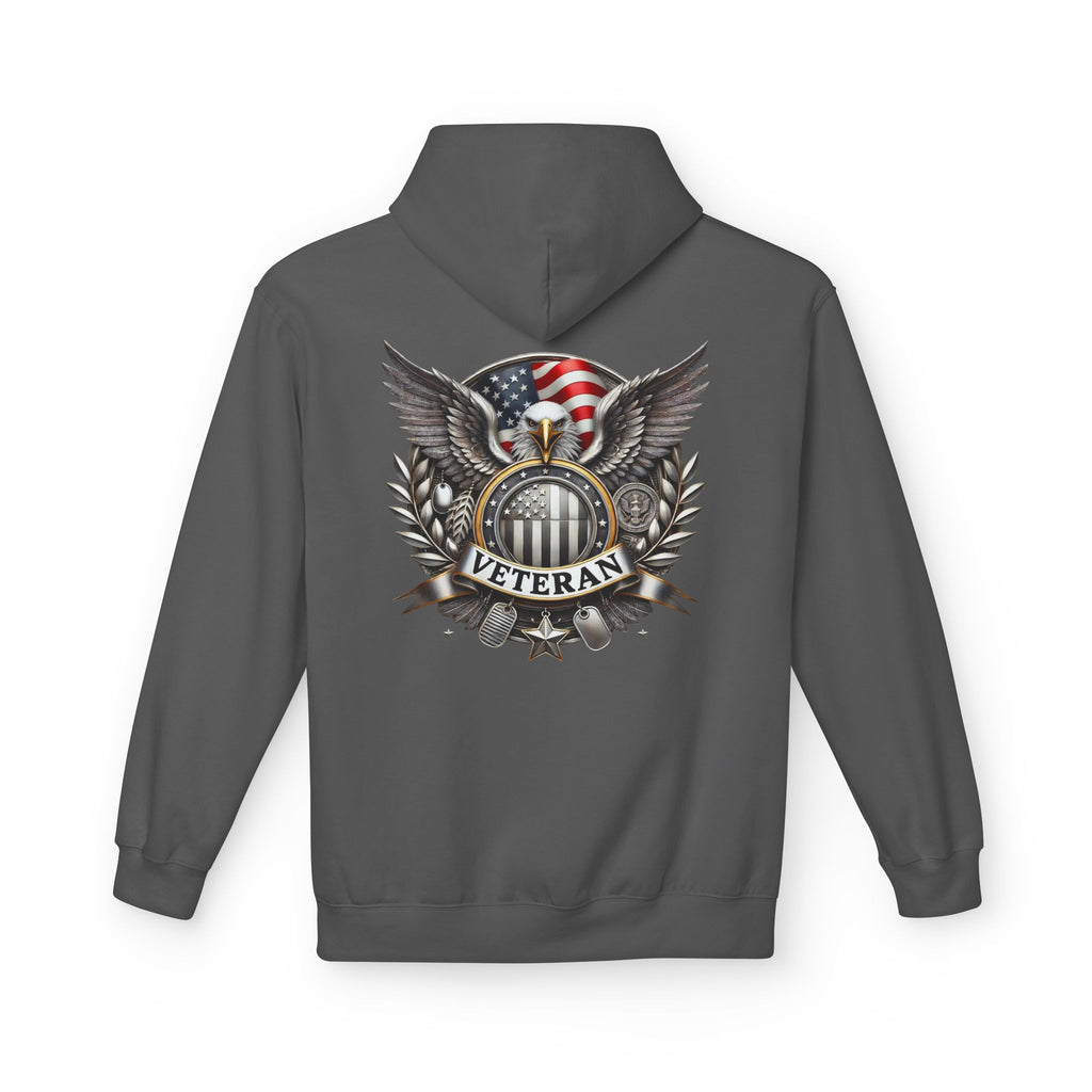 American Flag Eagle Veteran Hoodie | Patriotic Military Emblem