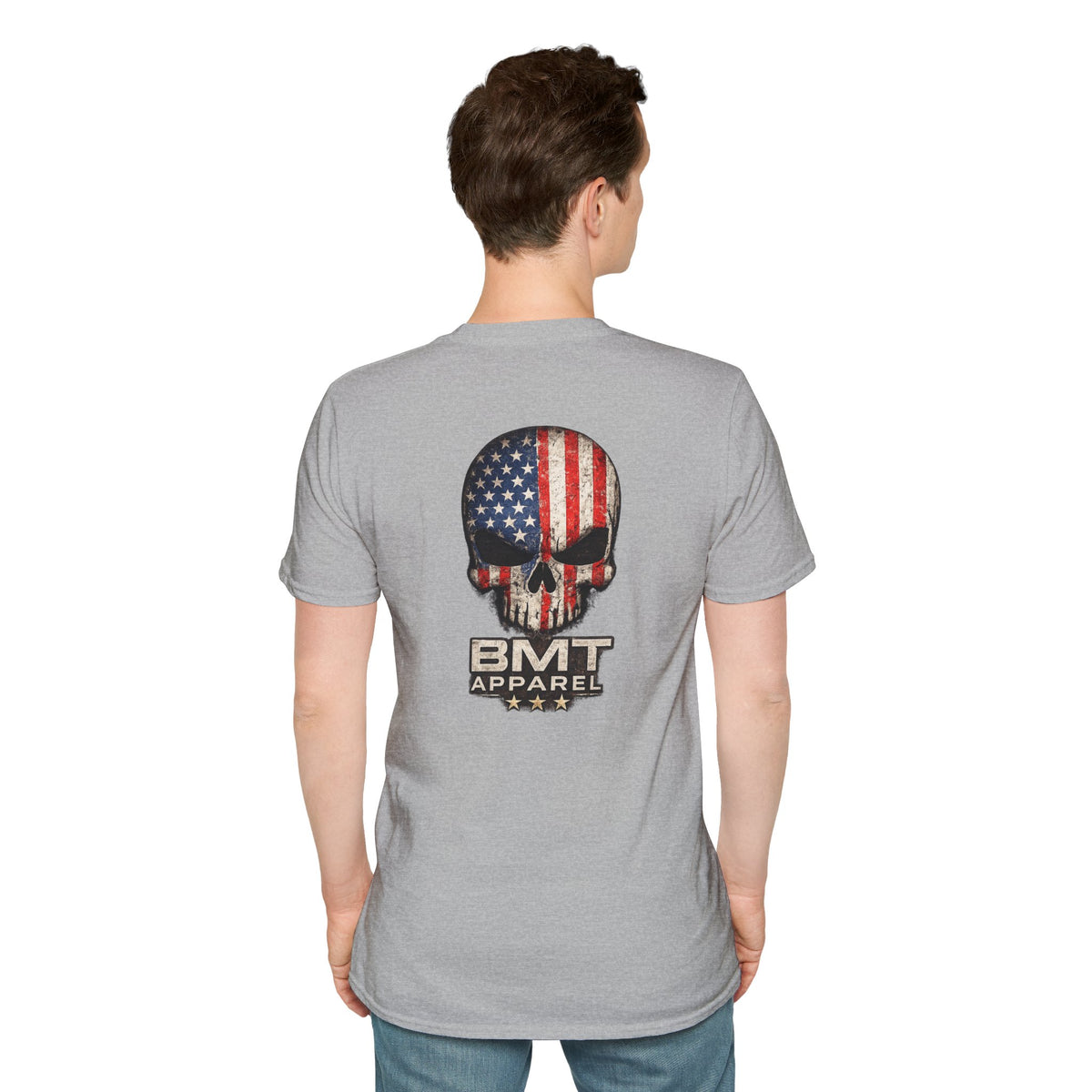 American Flag Skull T-Shirt | BMT Apparel