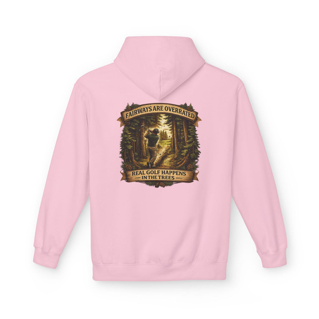Fairways are Overrated Illustration Hoodie | 'Fairways Are Overrated' Woodland Golf Design