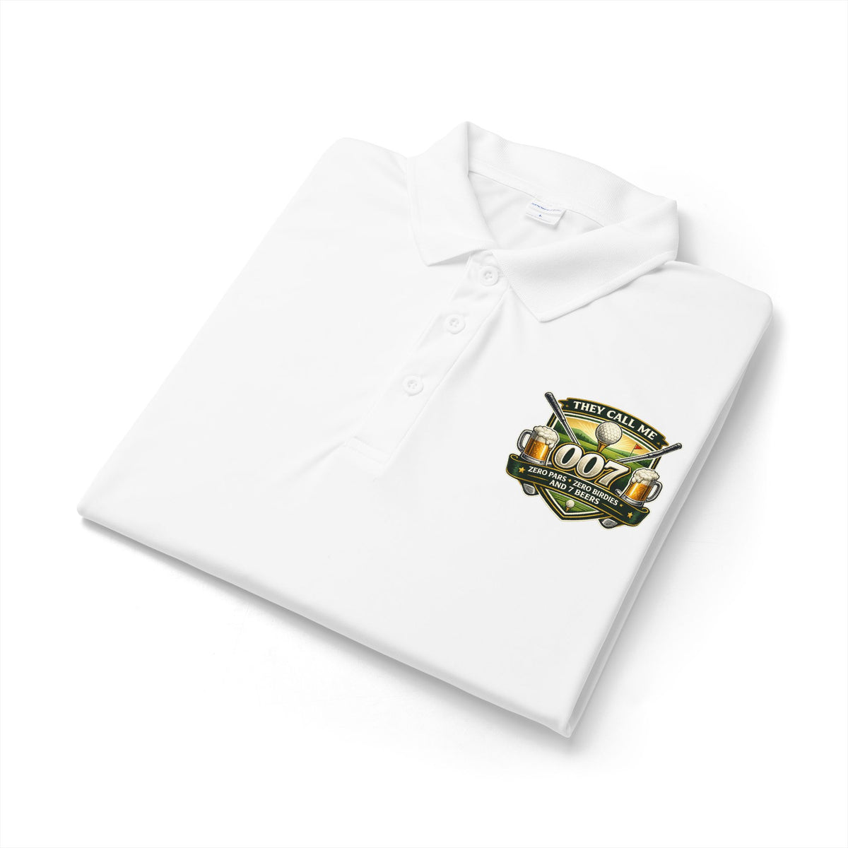 007 Racing Shield Polo — Lightweight Logo Golf & Team Polo