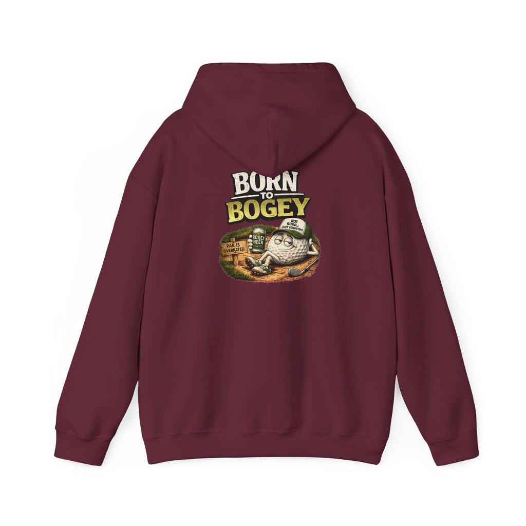 Born to Bogey frog illustration Hoodie | Golf humor sweatshirt
