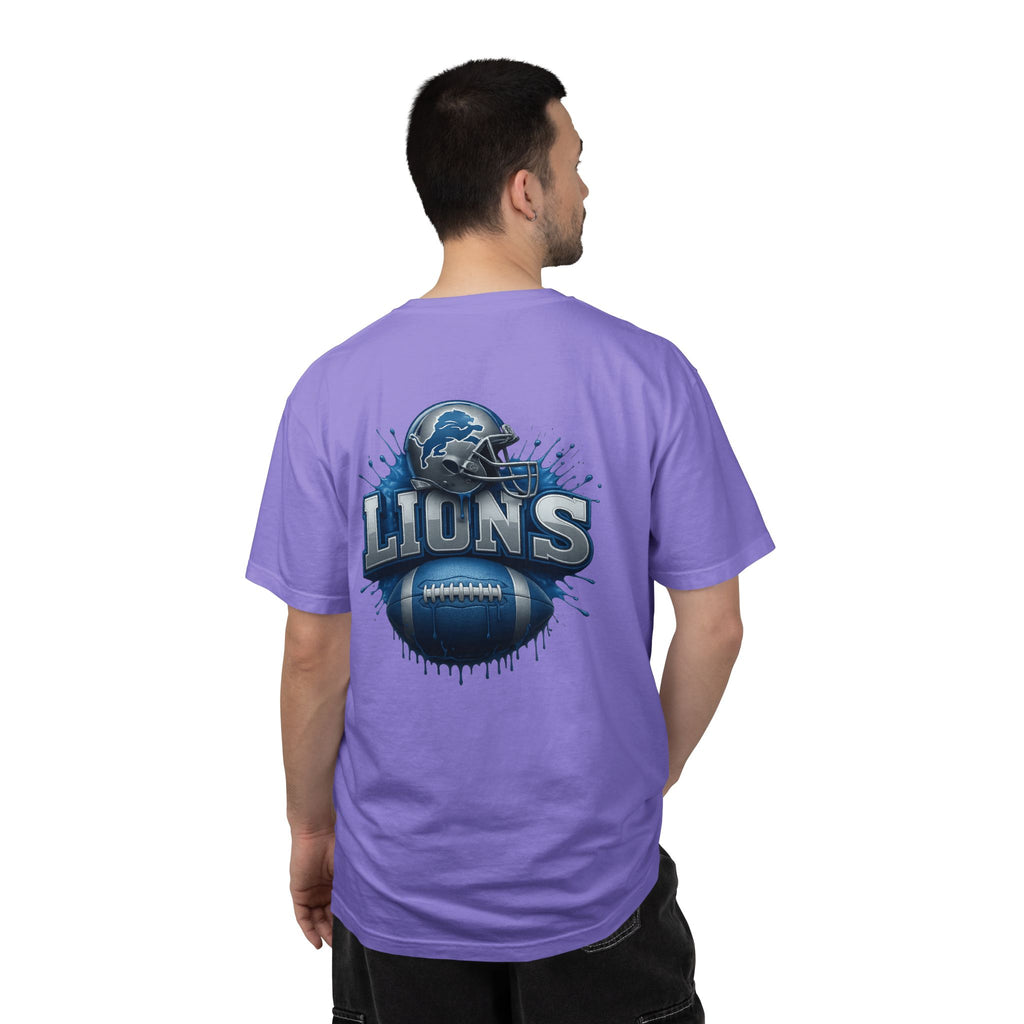Football Graphic T-Shirt — Helmet & Ball Back Print